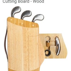 Wooden Cheese Board Set with Utensils NEW without Box